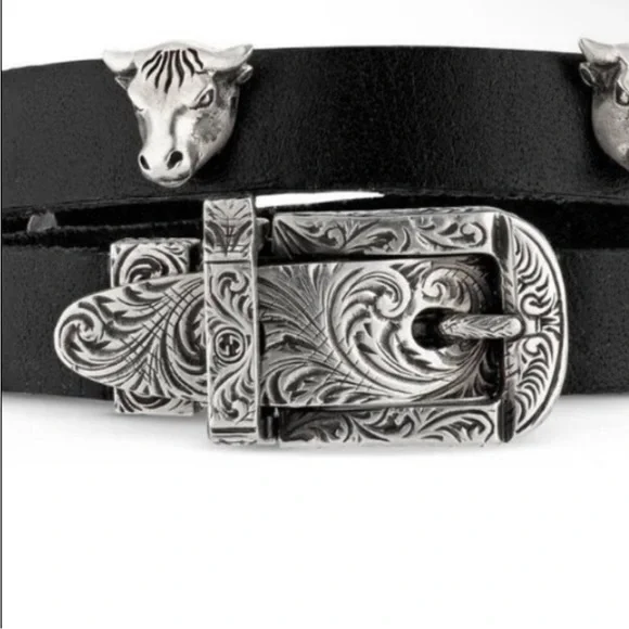 Gucci Anger forest bull studded leather choker or wrap bracelet. - Picture 4 of 7